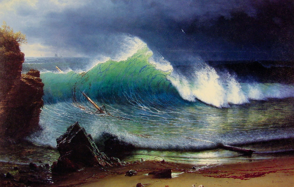 Albert Bierstadt - The Shore of the Turquoise Sea